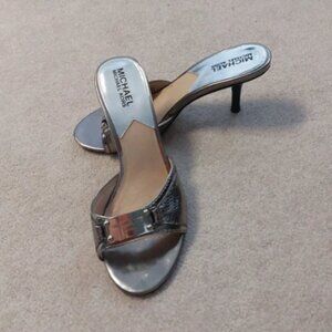 Michael Kors heels silver